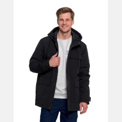 CZARNA męska czapka OCIEPLANA polar uniwersalna MORAJ